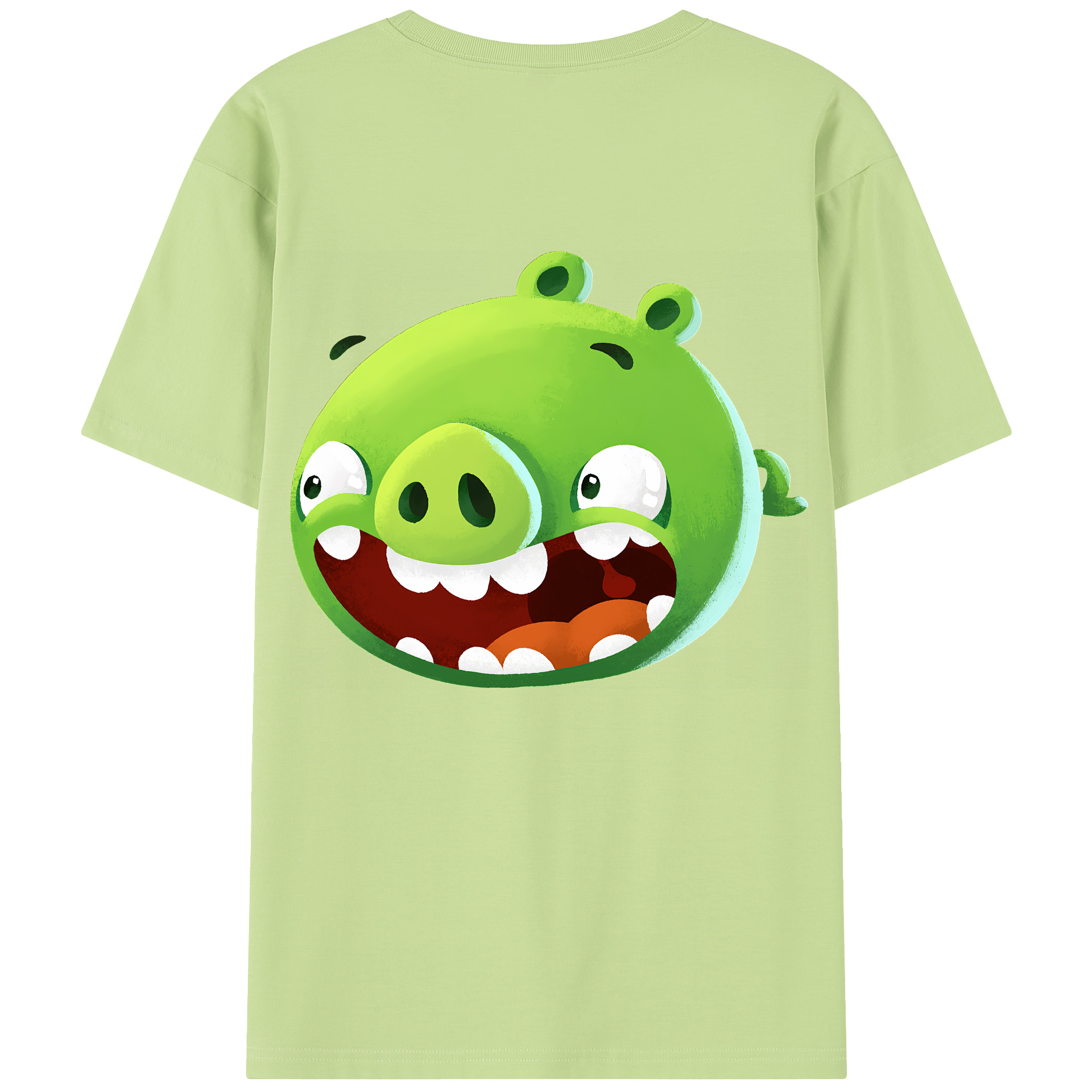 （画像用） Angry Birds アングリーバード 綿100％半袖Tシャツ（背面プリント）